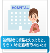 被保険者の資格を失ったあと、引きつづき被保険者でいたいとき